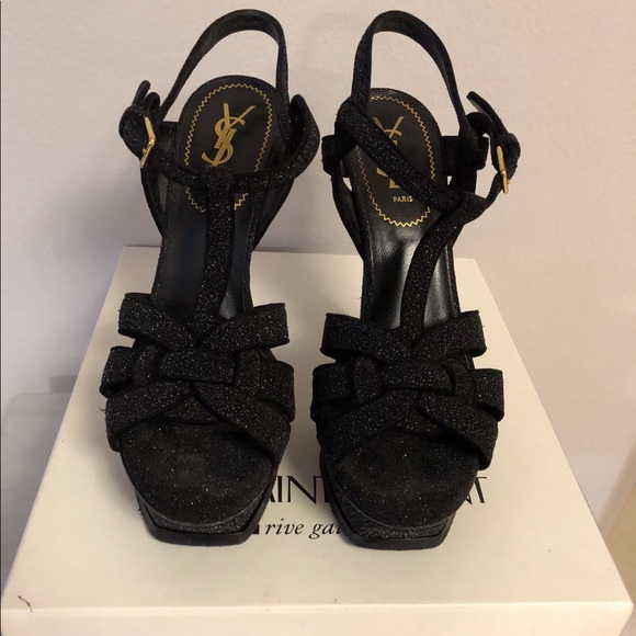 YSL Yves Saint Laurent Tribute Sandals - Picture 1 of 3